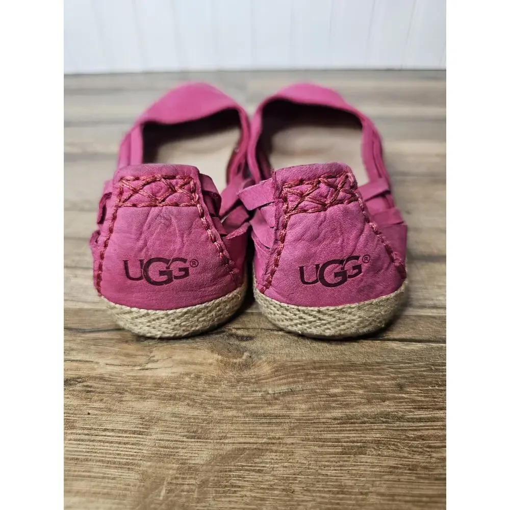 UGG Australia Fuschia Cicily‎ Espadrille Women's Size 7 Comfort Casual